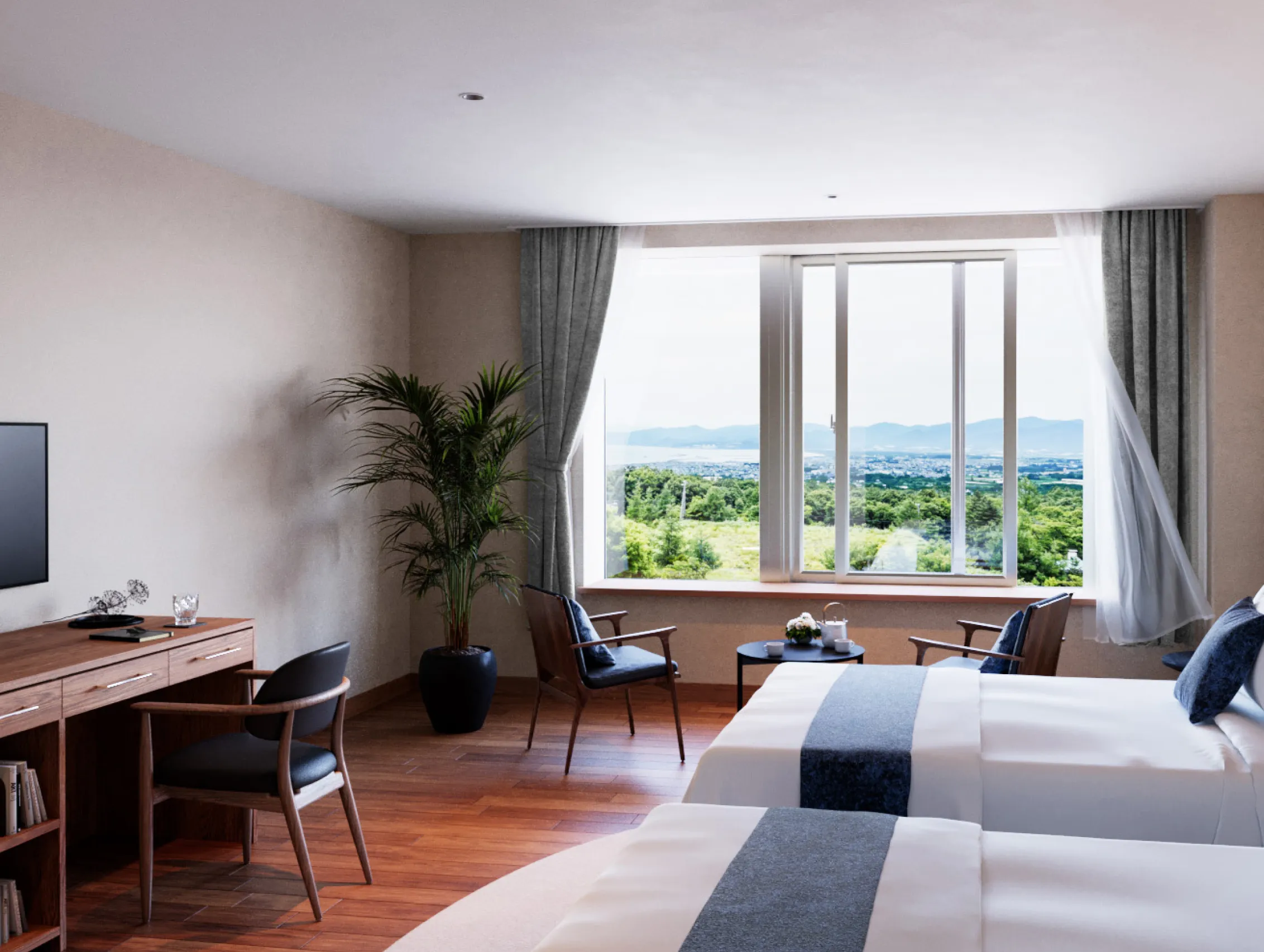 Ski slopes at RAIDEN RESORT&SPA at Iwanai